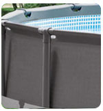 Stevige Intex metal frame pool wanden