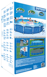 Intex metal frame pool verpakking