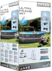 Intex metal frame pool verpakking