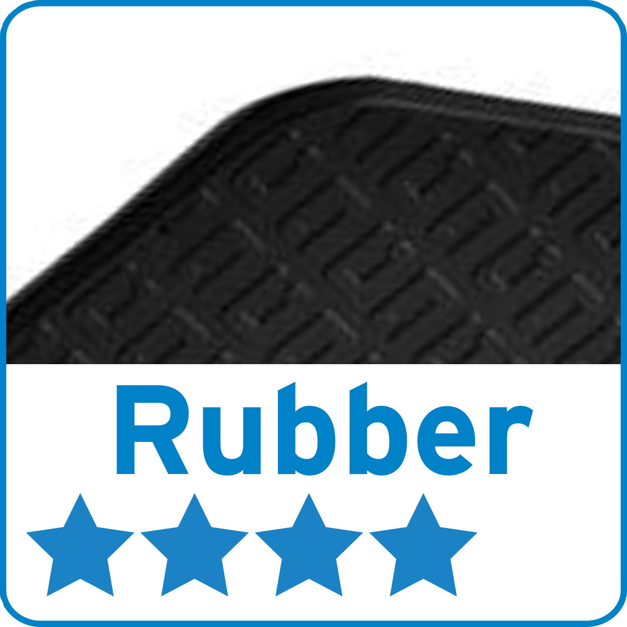 Rubbermatten Range Rover Evoque 2019- (T profiel 4-delig + montageclips)