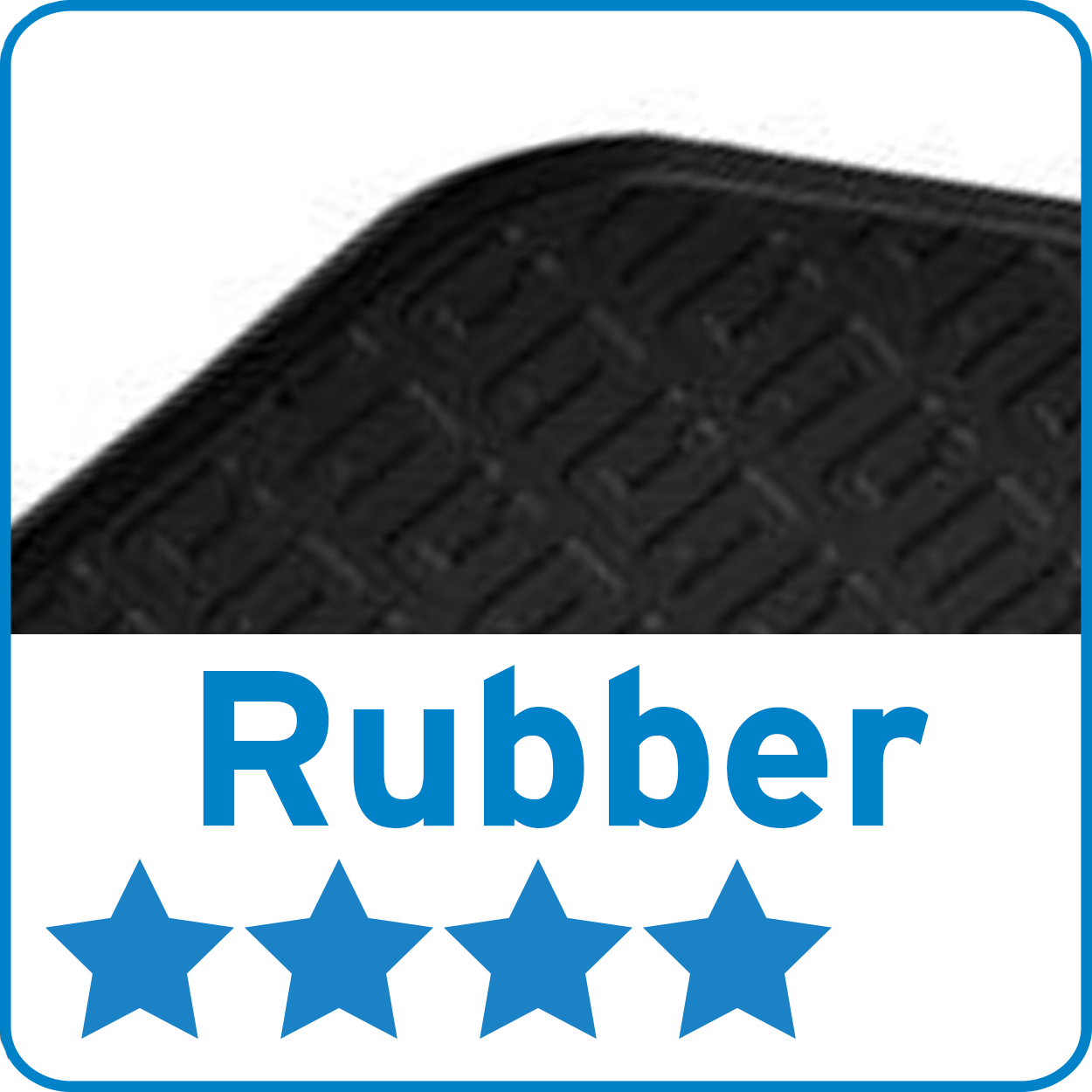 Rubbermatten Audi A4 2008-2015 & A5 Sportback 2008-2016 (T profiel 4-delig + montageclips)