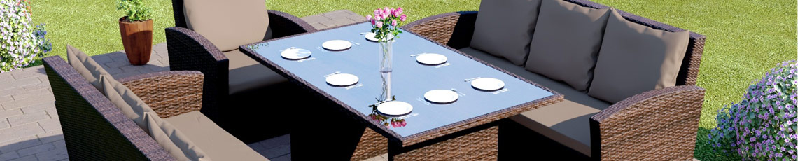 Wicker tuintafel