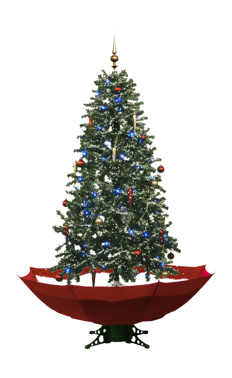 Sneeuwende Kerstboom Rood - 170 cm