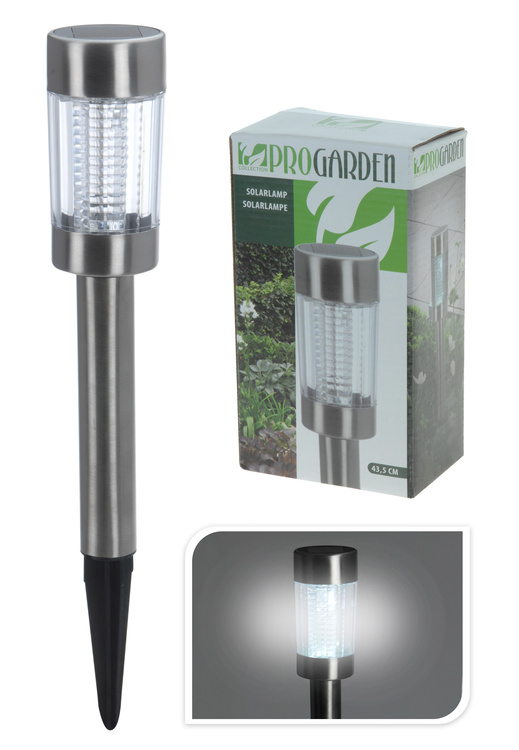 Afbeelding van Pro Garden Solarlamp RVS