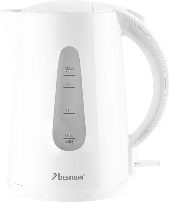 Afbeelding van Bestron waterkoker wit 1,7 liter
