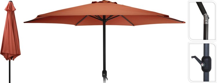 ProGarden Parasol Monica 270 cm Terra