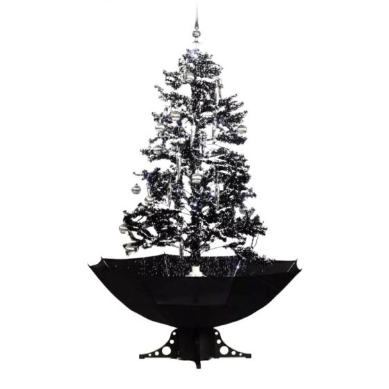 Sneeuwende Kerstboom Zwart Kerstartikelen Shop