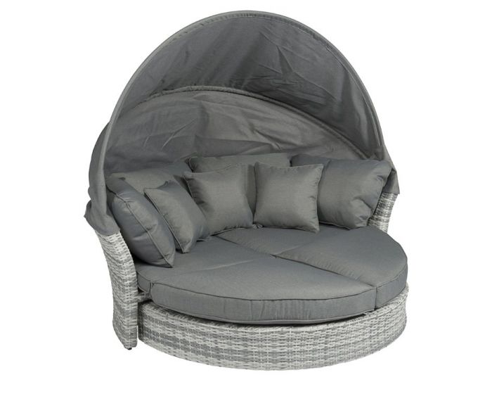 Lounge eiland & loungebed "Havanna" Mix Grey Pure Garden Living | Heuts