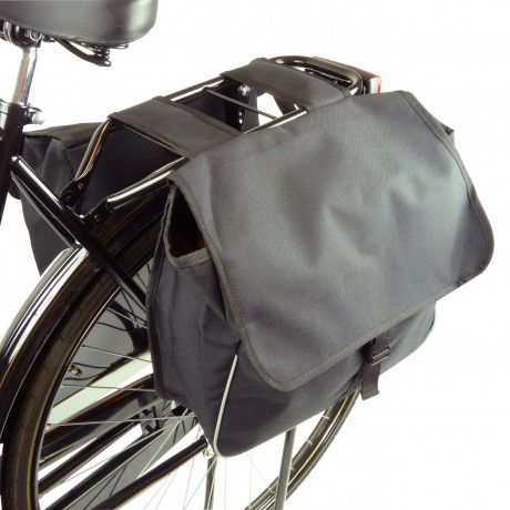 het kan Overtreden hop Dubbele Fietstas Zwart 26 liter | Dresco Fietsaccessoires | Heuts.nl