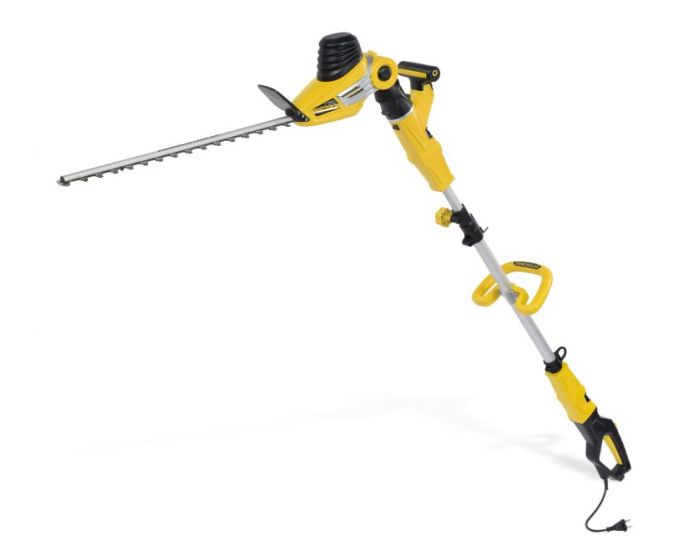 Accuheggenschaar met telescoopstang, elektrische heggenschaar, telescoopstang, compact en licht, krachtige snijprestaties, 2-in-1 onkruidwieden en trimmen heggenschaar