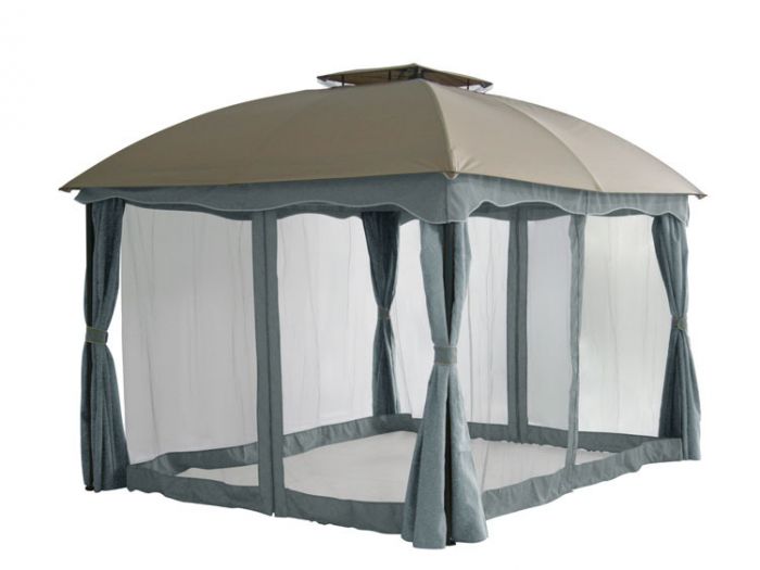 Lang Verkleuren zuiverheid Paviljoen taupe/grijs 3x3.65 | Paviljoen & Partytent | Heuts.nl