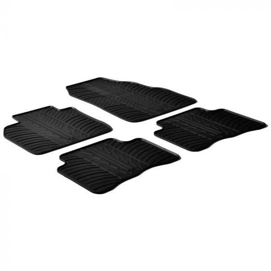 Gledring Set tapis de caoutchouc compatible avec Opel Mokka incl. X T profil 4-pièces + clips de montage & Chevrolet Trax 2012-