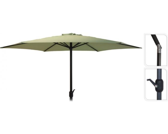 Sportman Brandweerman kiespijn Stokparasol "Panama" Ø270cm groen | Heuts.nl