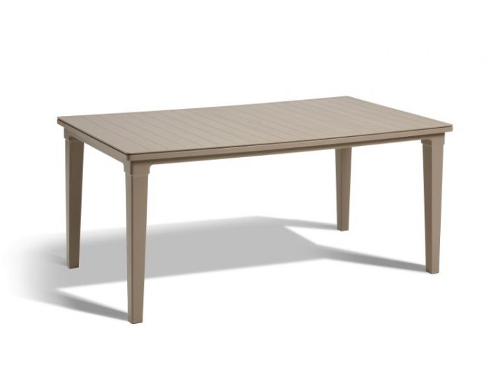 Assortiment mild Bedreven Allibert Futura tuintafel cappuccino - 165 x 94 x 74 | Heuts.nl