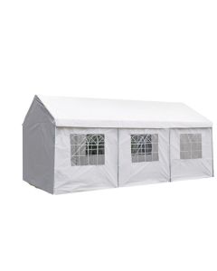 Partytent met zijwanden 3x6m PE 160 gr/m2 - wit