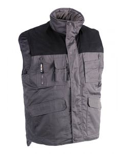 Herock Donar waterafstotende Bodywarmer grijs/zwart XL