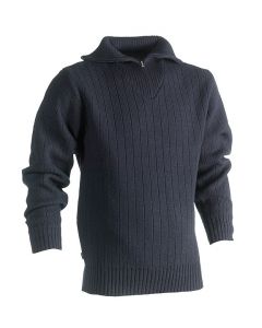 Herock Njord warme wolle schipperstrui navy, donkerblauw L