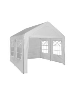 Partytent met zijwanden 4x4m PE 160 gr/m2 - wit