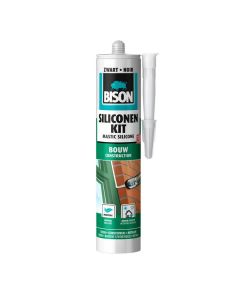  Bison Siliconenkit Bouw Zwart 310 ml  