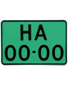 Motor Handelaarskenteken (groen) - rechthoekig