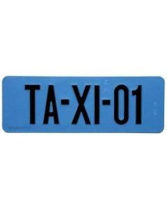 Taxikentekenplaat Blauw 18.2