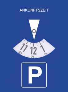 Parkeerschijf statisch 