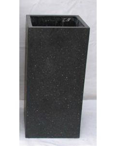 Terrazzo - Vierkant zwart 35x35x78