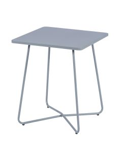 Tafel metaal mat lichtgrijs