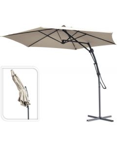 Hangparasol Belize Push Up Taupe Ø300 cm