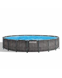 Intex Prism Frame Greywood Premium Pool - Ø 549 x 122 cm (set) 