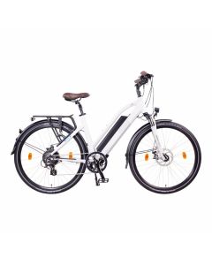 NCM Milano elektrische trekkingfiets 28 inch 25km/h wit