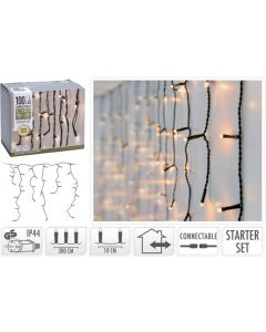 Kerstverlichting 100 LED warm wit - 150 cm