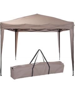 Easy-Up Partytent 3x3m PE 150 gr/m2 - bruin