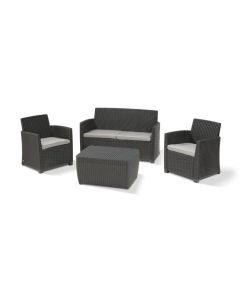 Allibert "Mia" Stoel-Bank Loungeset - Wicker