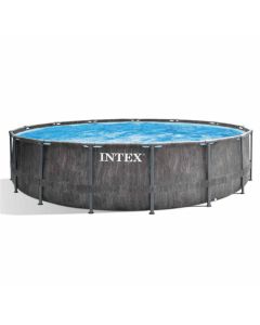 Intex Prism Frame Greywood Premium Pool - Ø 457 x 122 cm (set)