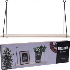 Plank hout met metaal hanger