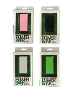 Power Bank 3600 mAh - 4 Kleuren