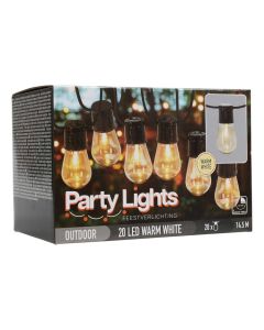 PartyLight LED feestverlichting - 20 leds - 14,5 m lang - Wit licht