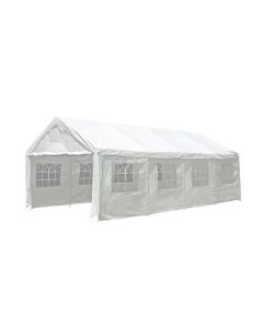 Budget partytent 4x8 met zijwanden - wit