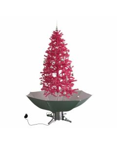 Sneeuwende Kerstboom Roze 170 cm