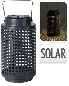 Solar lantaarn zwart 23cm