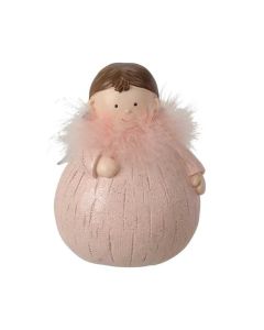 Kerstdecoratie Engel meisje 12cm - diverse kleuren