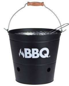 Kolen BBQ emmer 26cm mat zwart