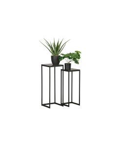 WOOOD Vic Plantentafels Naturel - Set van 2