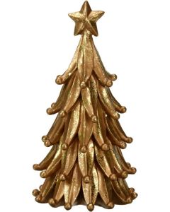 Kerstboom 21cm goud