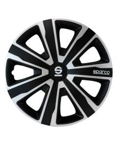 Sparco Palermo Zilver/Zwart - Wieldopset 15 inch