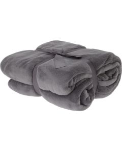 Fleece deken 180x230cm grijs