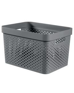Curver Infinity Recycled Dots Opbergbox 17L Antraciet