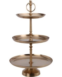 Etagere 3-laags goud