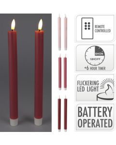 LED dinerkaars rood (2 stuks) 